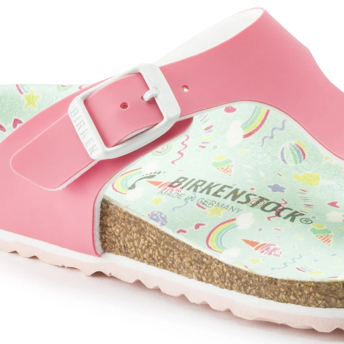Birkenstock Gizeh Kids Birko-Flor Sandals - Candy Pastel Pink - 1016018