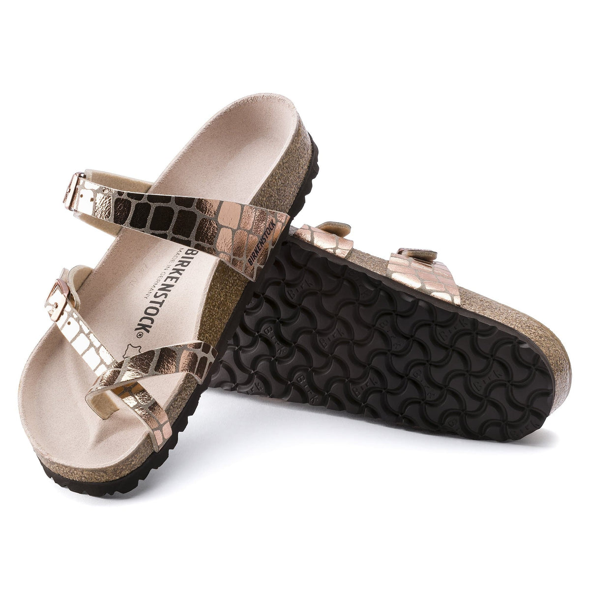 Birkenstock Mayari Microfiber Sandals - Gator Gleam Copper - 1016042