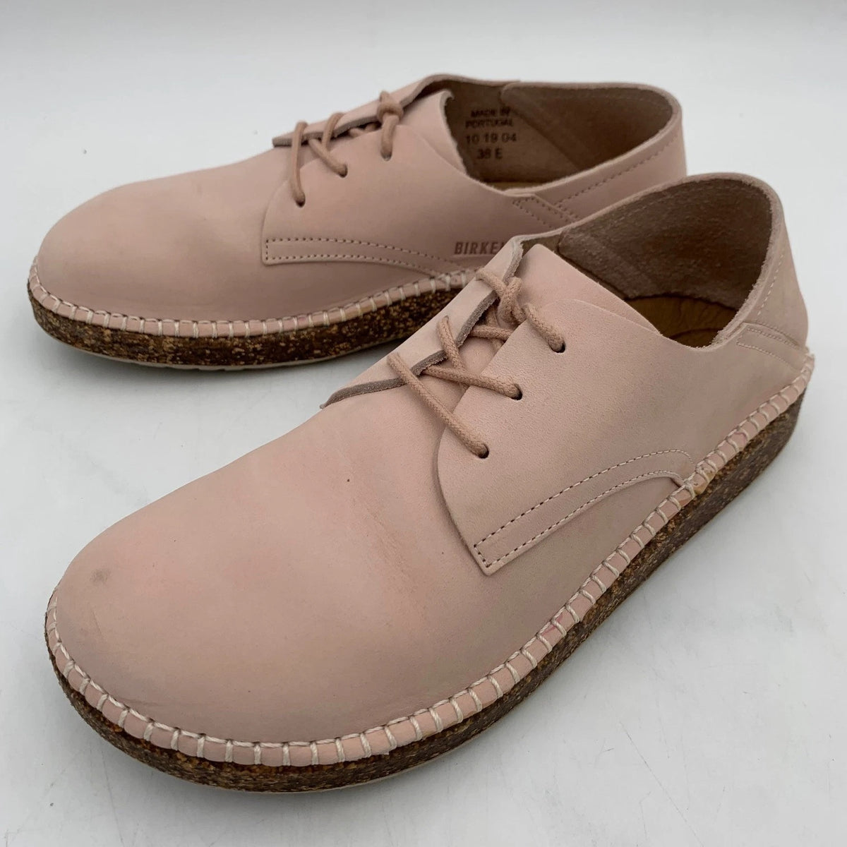 Birkenstock Gary Suede Leather Shoes - Dusty Rose - 1016460 - Narrow