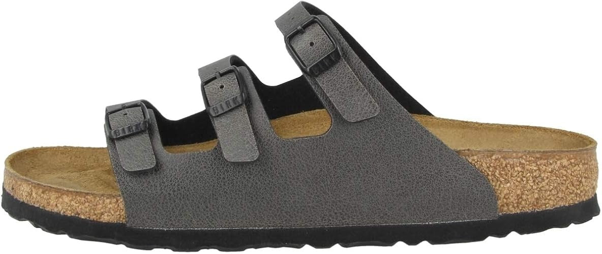 Birkenstock Florida Fresh Pull Up Birko-Flor Sandals - Anthracite - 1016824 - Regular