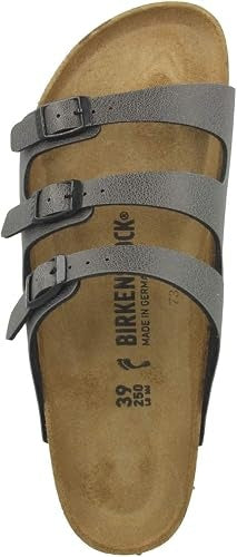 Birkenstock Florida Fresh Pull Up Birko-Flor Sandals - Anthracite - 1016824 - Regular