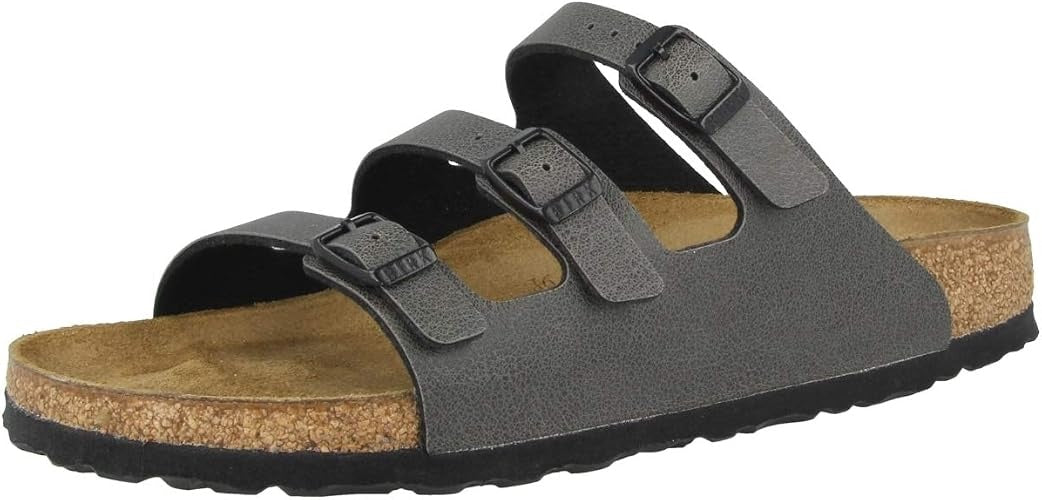 Birkenstock Florida Fresh Pull Up Birko-Flor Sandals - Anthracite - 1016824 - Regular