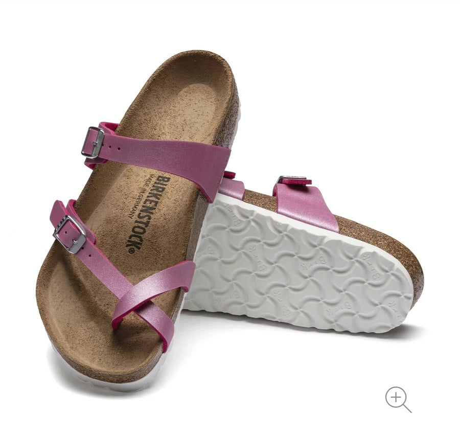 Birkenstock Mayari Birko-Flor Sandals - Icy Metallic Fuchsia Tulip - 1017960 - Regular