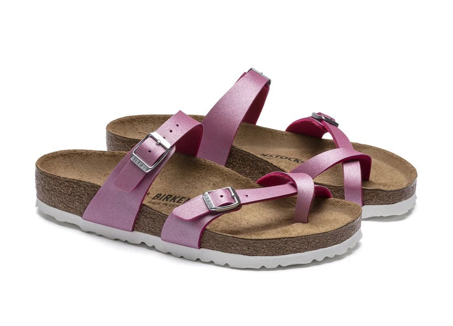 Birkenstock Mayari Birko-Flor Sandals - Icy Metallic Fuchsia Tulip - 1017960 - Regular