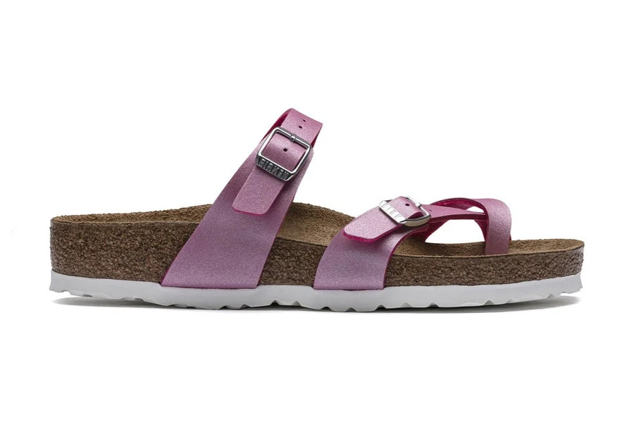 Birkenstock Mayari Birko-Flor Sandals - Icy Metallic Fuchsia Tulip - 1017960 - Regular