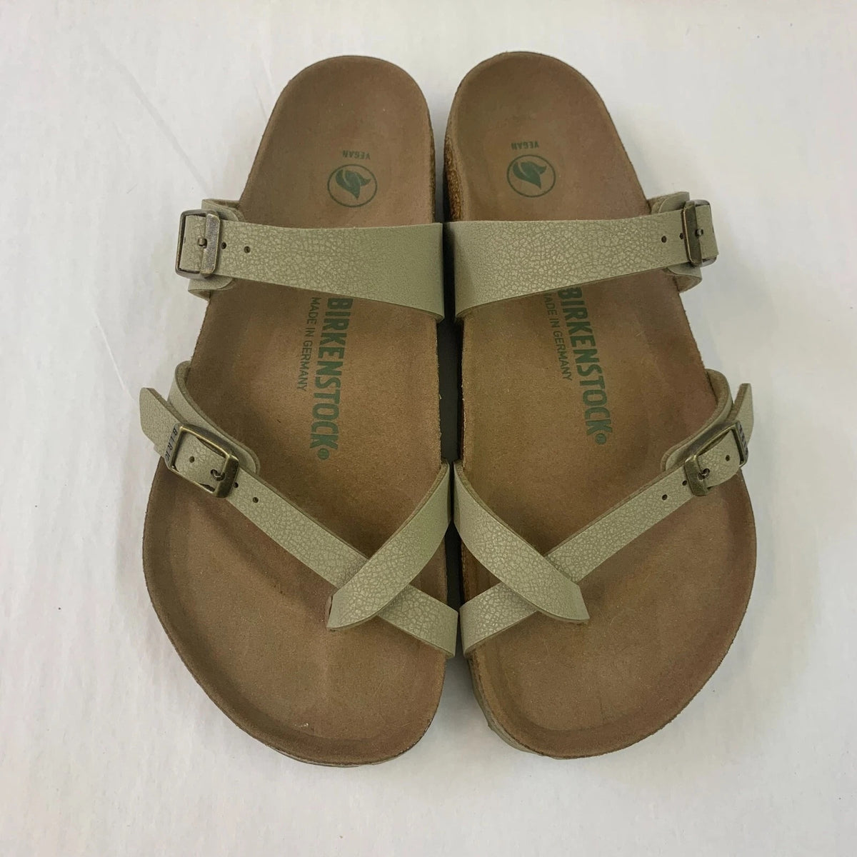 Birkenstock Mayari Vegan Birkibuc Sandals - Faded Khaki - 1018486 - Regular