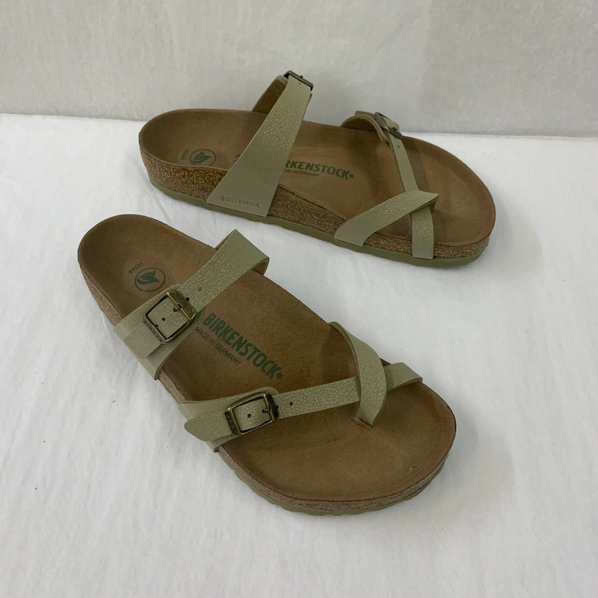 Birkenstock Mayari Vegan Birkibuc Sandals - Faded Khaki - 1018486 - Regular