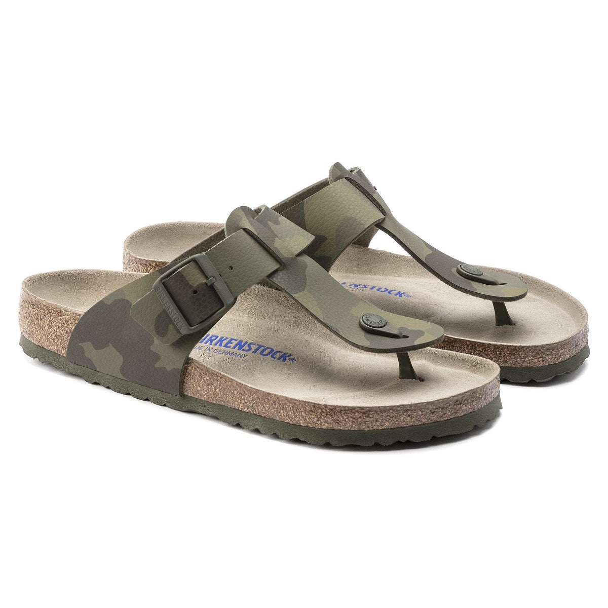 Birkenstock Medina Soft Footbed Birko-Flor Sandals - Desert Soil Camo Green - 1019657 - Regular