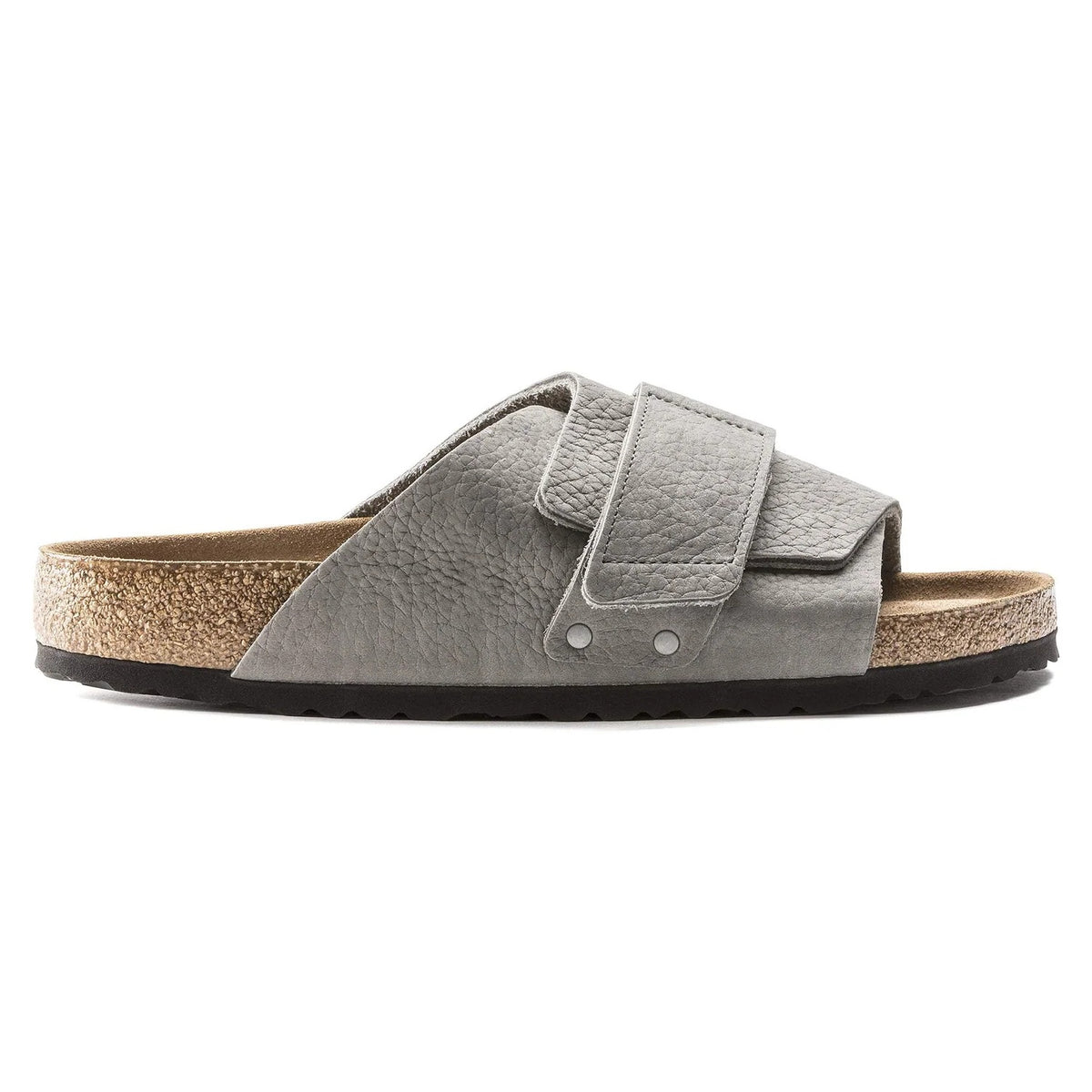 Birkenstock Kyoto Soft Footbed Nubuck Leather Sandals - Desert Buck Whale Gray - 1019744 - Regular