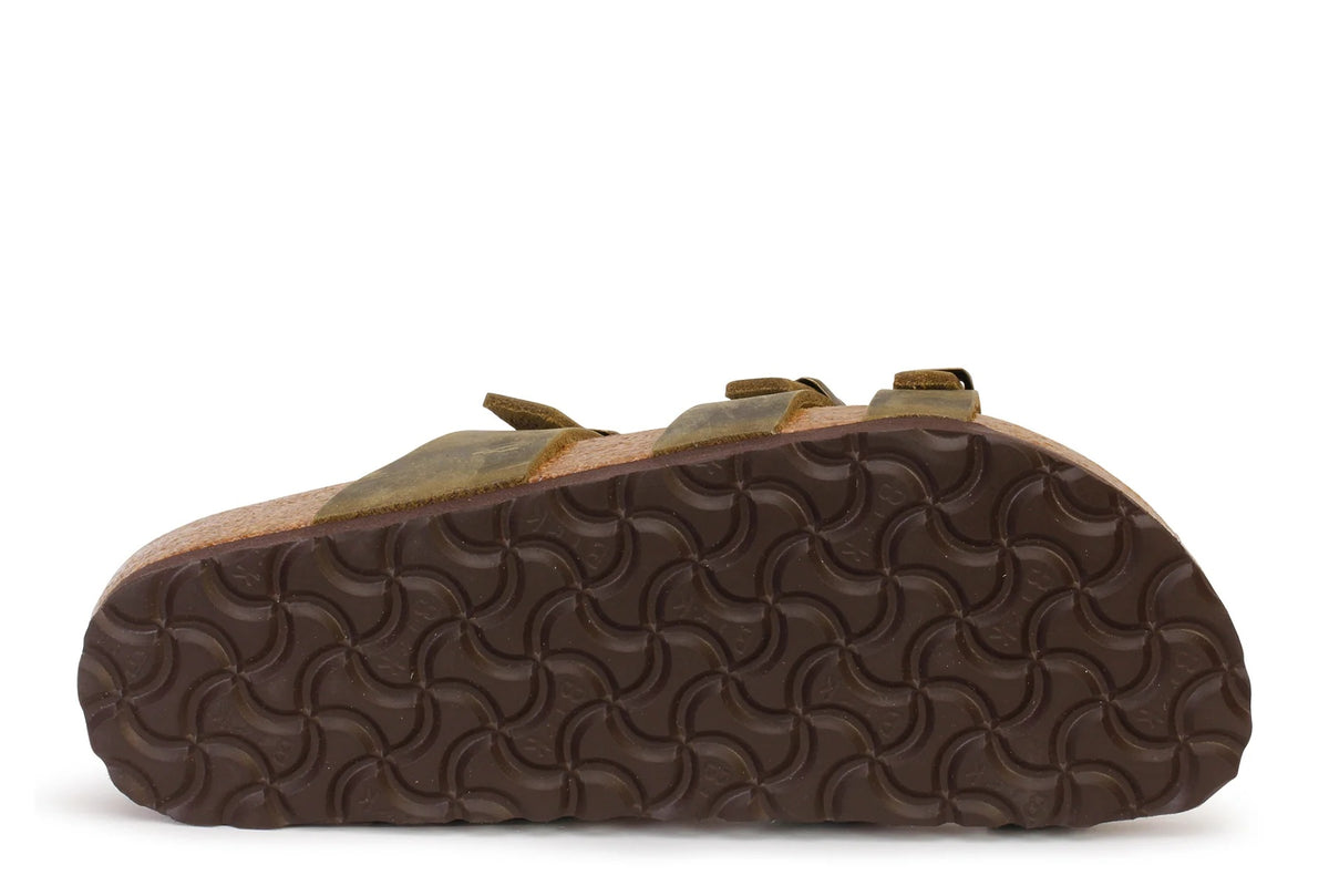 Birkenstock Franca Oiled Leather Sandals - Jade - 1019958 - Narrow