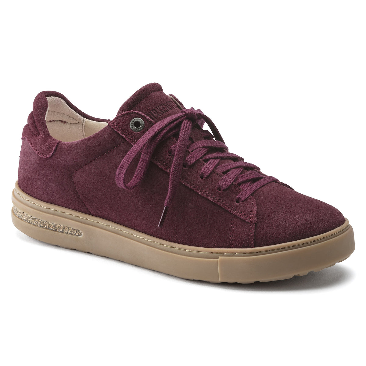 Birkenstock Bend Low Suede Leather Shoes - Maroon - 1020314 - Narrow