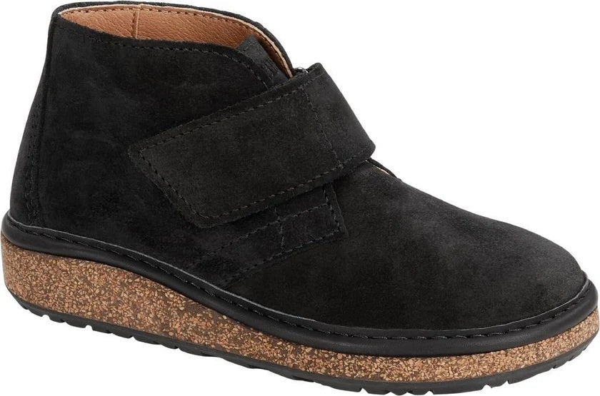 Birkenstock Milton Kids Suede Leather Shoes - Black - 1020697 - Narrow