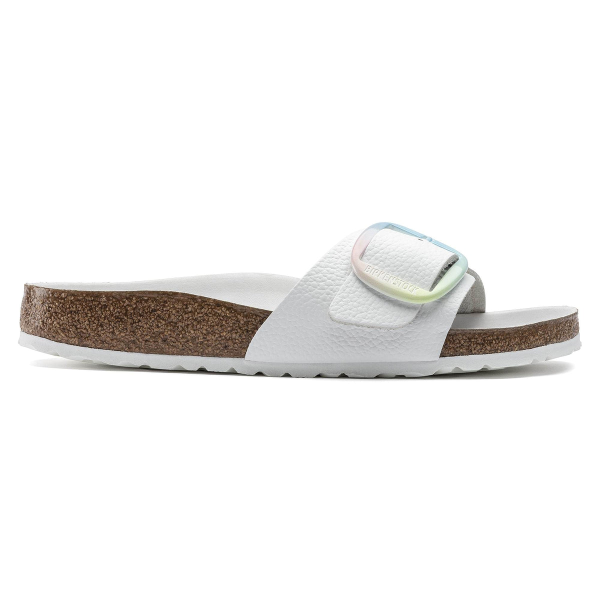 Birkenstock Madrid Big Buckle Natural Leather Sandals - White - 1021080 - Narrow
