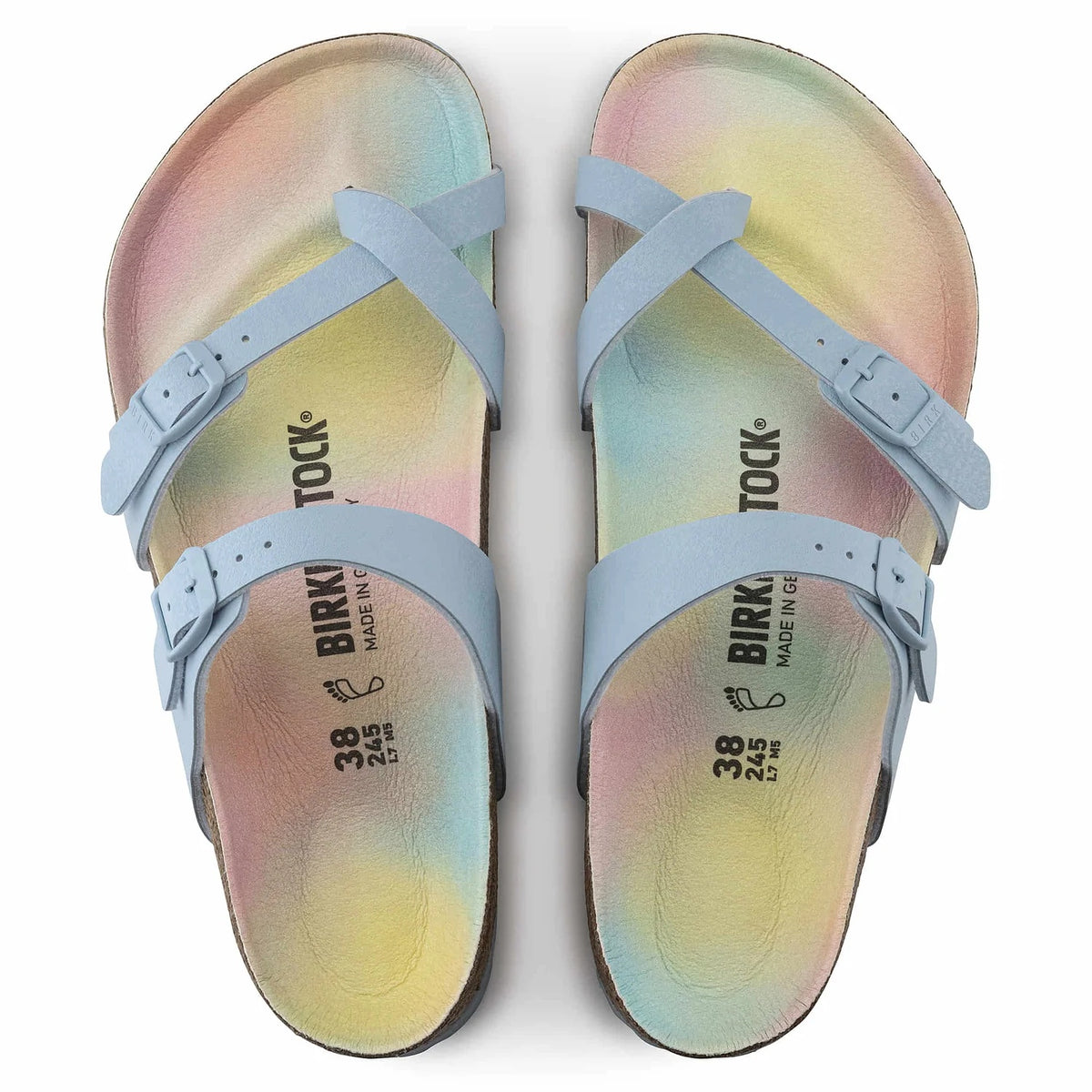 Birkenstock Mayari Vegan Ombre Birkibuc Sandals - Ombre Sky - 1021202 - Regular
