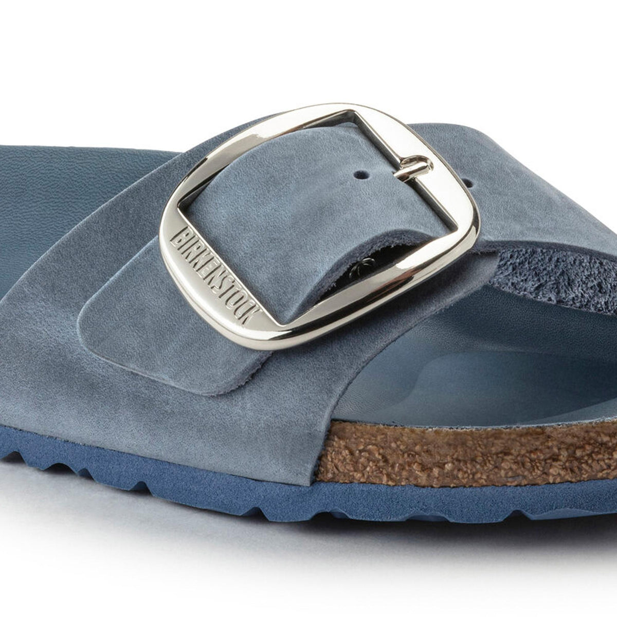 Birkenstock Madrid Big Buckle Oiled Leather Sandals - Blue - 1021488 - Narrow
