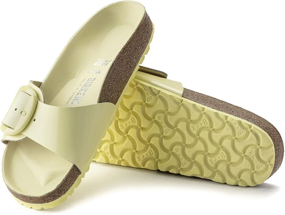 Birkenstock Madrid Birkibuc HS Leather Sandals - Popcorn - 1022554 - Narrow