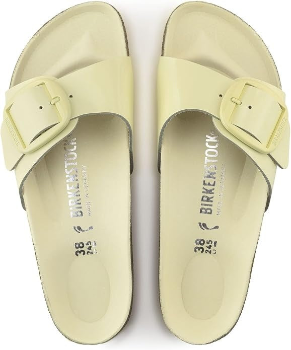 Birkenstock Madrid Birkibuc HS Leather Sandals - Popcorn - 1022554 - Narrow