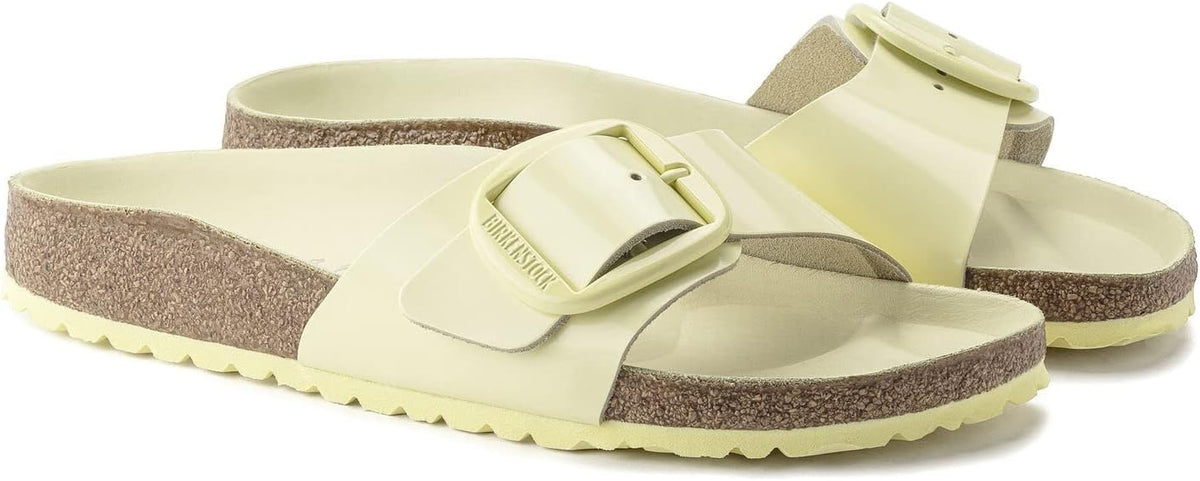 Birkenstock Madrid Birkibuc HS Leather Sandals - Popcorn - 1022554 - Narrow