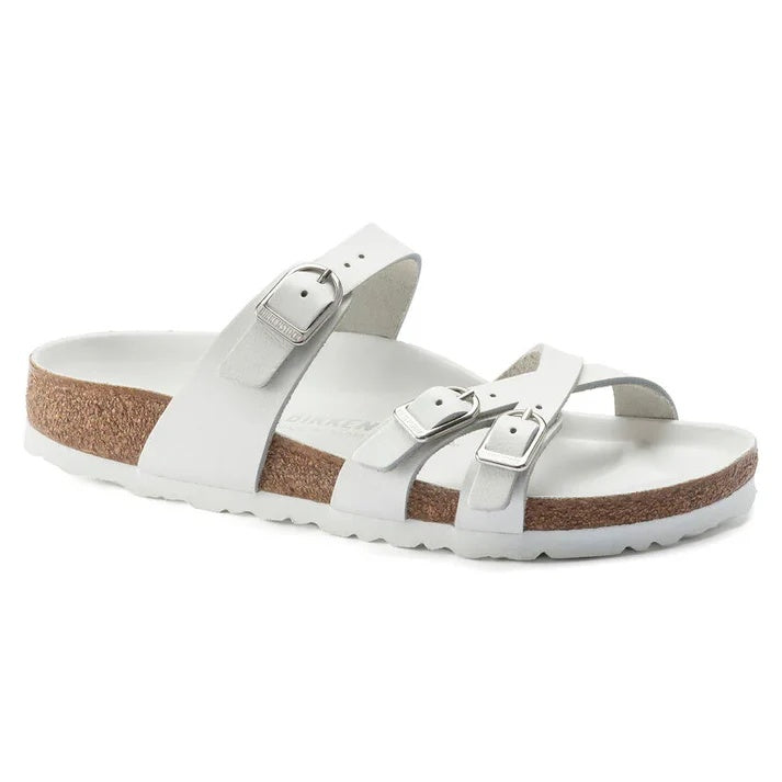 Birkenstock Franca HEX Leather Sandals - White - 1022982 - Narrow