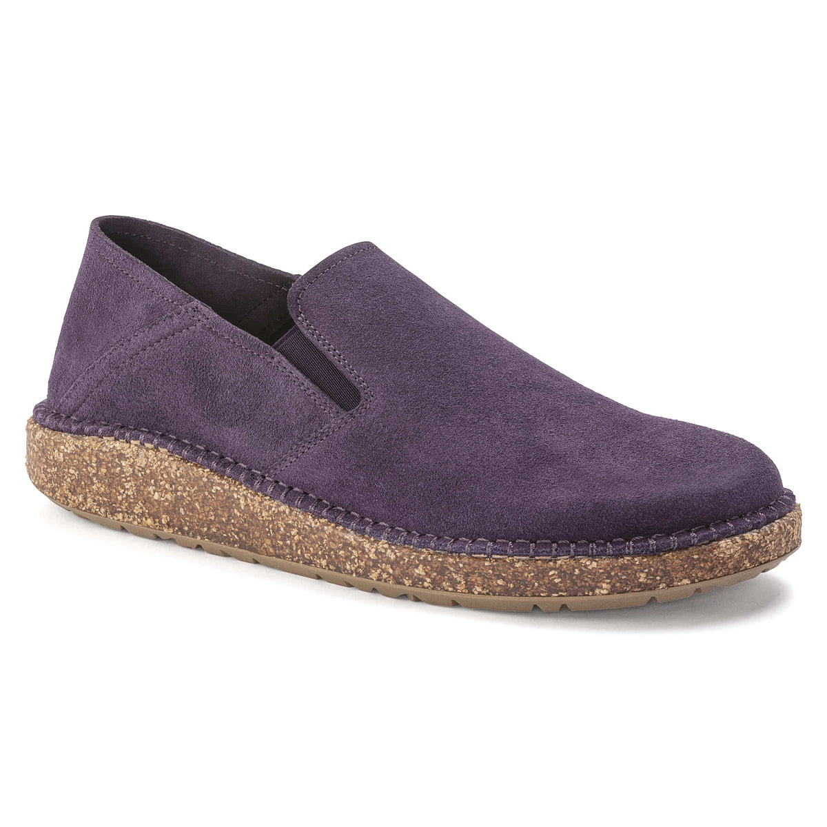 Birkenstock Callan Suede Leather Clogs - Dark Berry - 1023626 - Narrow