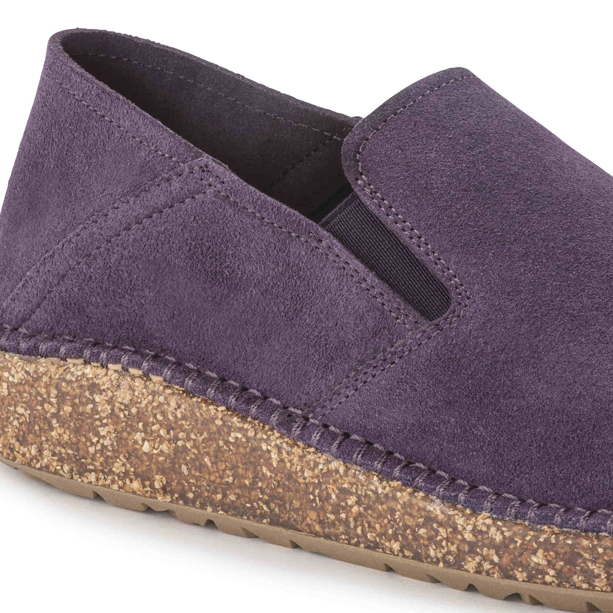 Birkenstock Callan Suede Leather Clogs - Dark Berry - 1023626 - Narrow