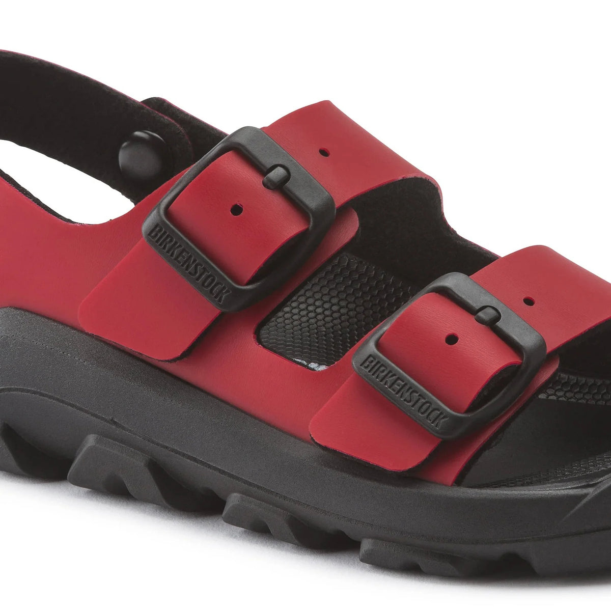 Birkenstock Mogami Kid Birko-Flor Sandals - Red/Black - 1020565 - Narrow