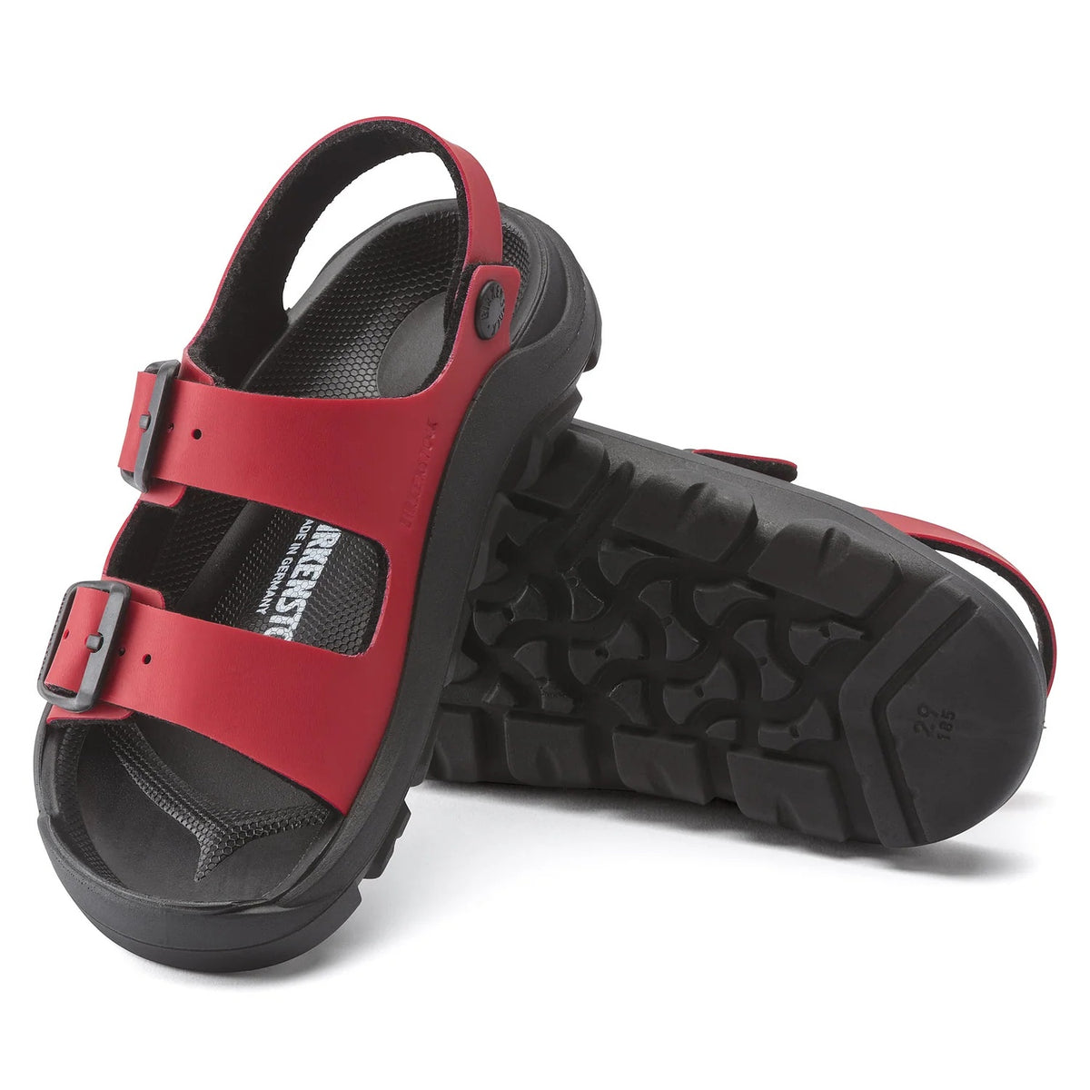 Birkenstock Mogami Kid Birko-Flor Sandals - Red/Black - 1020565 - Narrow