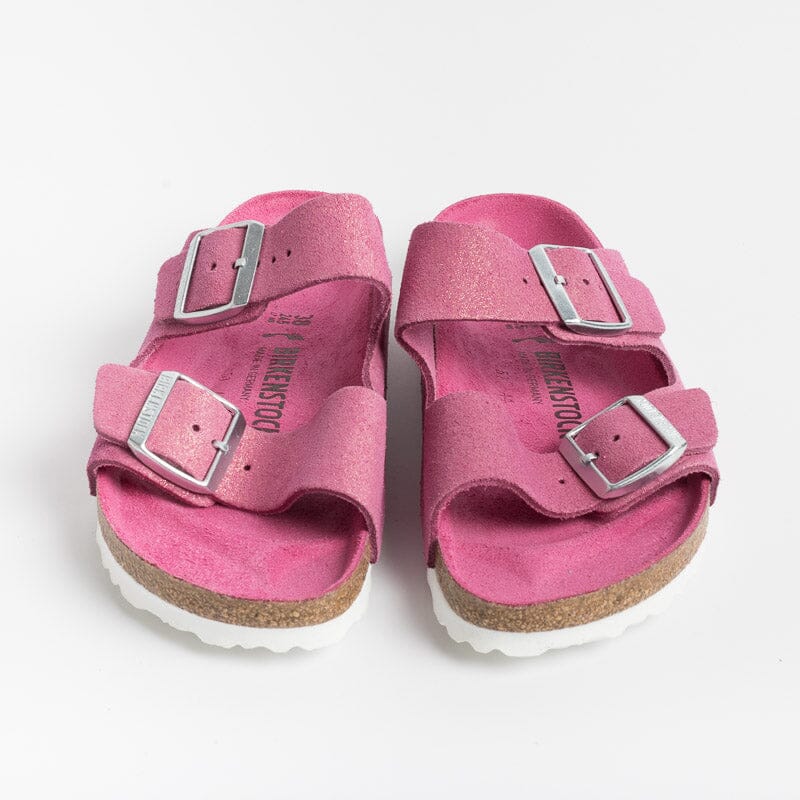 BIRKENSTOCK ARIZONA SHEARLING FUCHSIA SUEDE NARROW