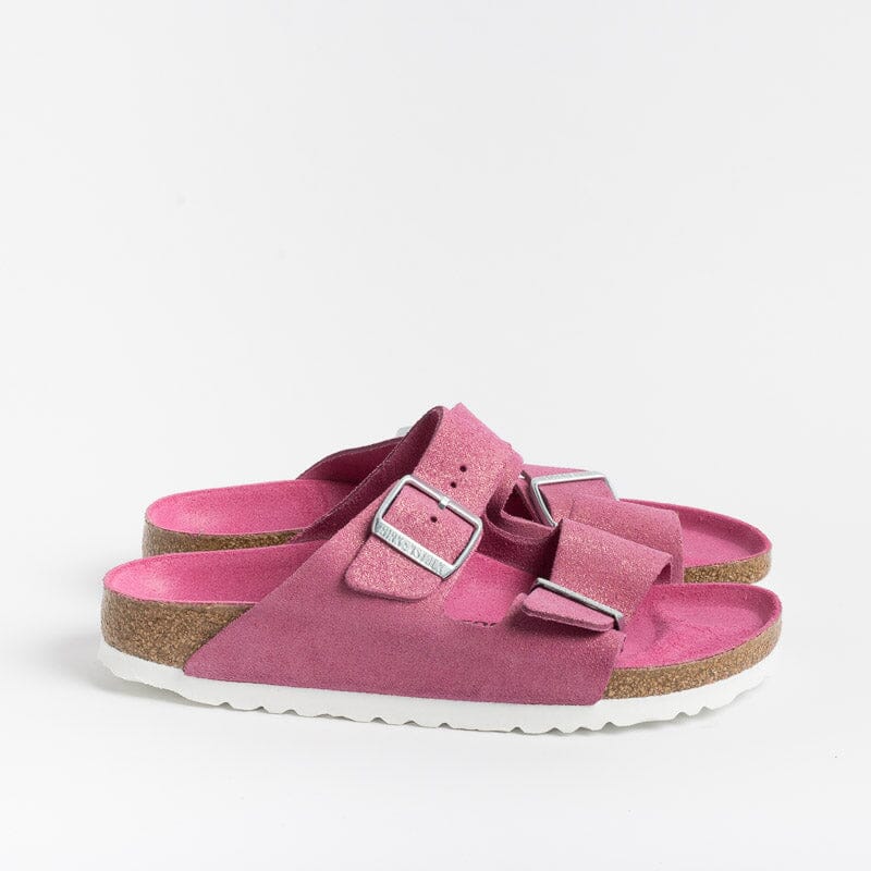 BIRKENSTOCK ARIZONA SHEARLING FUCHSIA SUEDE NARROW