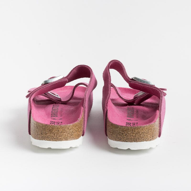 BIRKENSTOCK ARIZONA SHEARLING FUCHSIA SUEDE NARROW