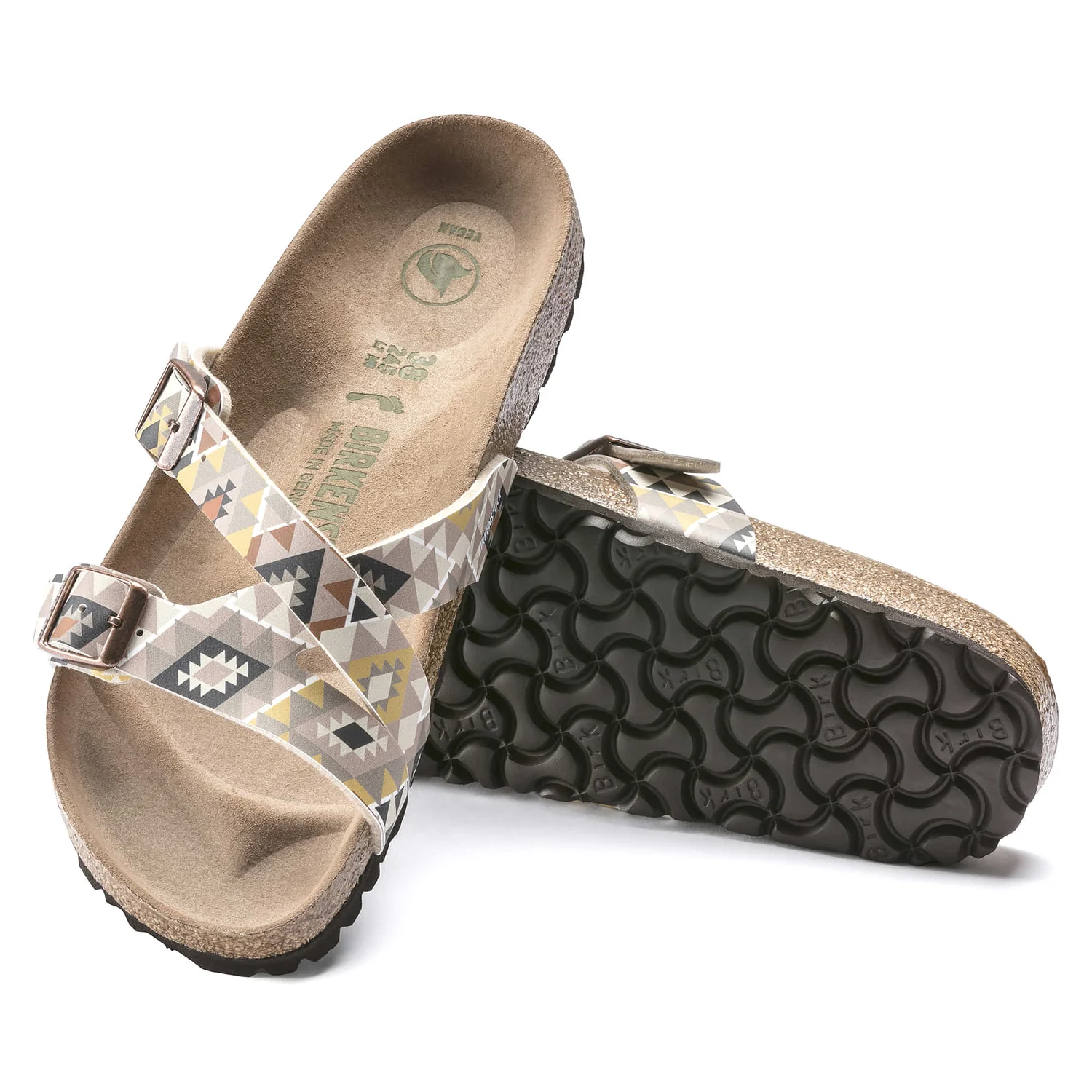 Birkenstock Yao Balance Geometric Strap Sandal - Iconic Comfort - EVA Sole - Anatomically Shaped Footbed - Adjustable Buckles - Multiple Colors and Size