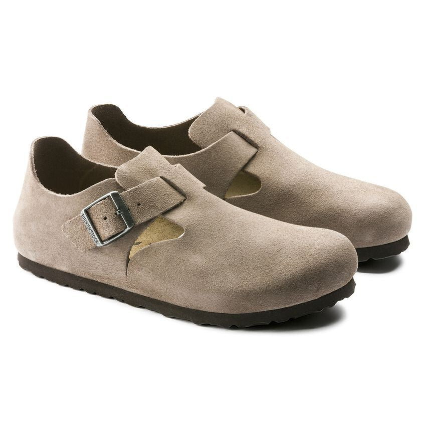 Birkenstock London BS Closed-Toe Shoe - Oiled/Suede Leather Upper - EVA Sole - Anatomical Footbed - Multiple Colors and Size