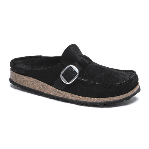 BIRKENSTOCK BUCKLEY BLACK SUEDE NARROW