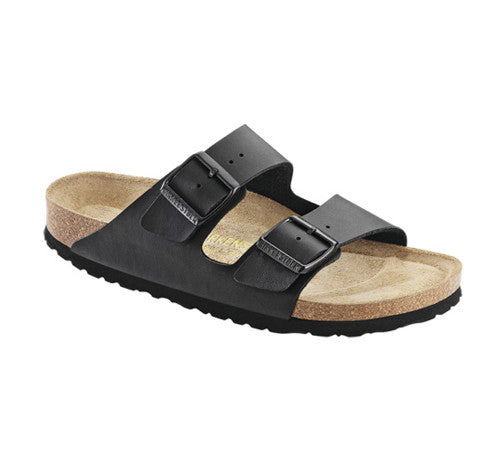 BIRKENSTOCK ARIZONA SOFT FOOTBED BLACK BIRKO FLOR