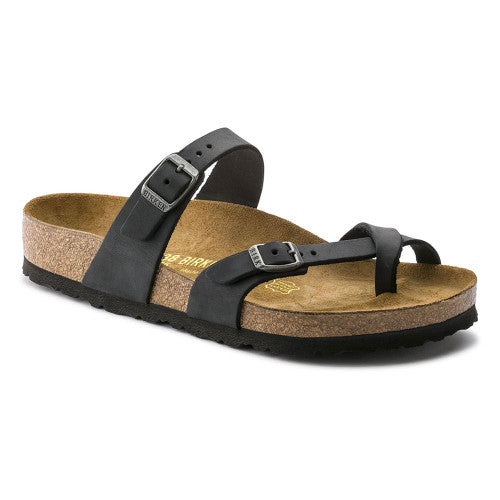 BIRKENSTOCK MAYARI BLACK OIL LEATHER