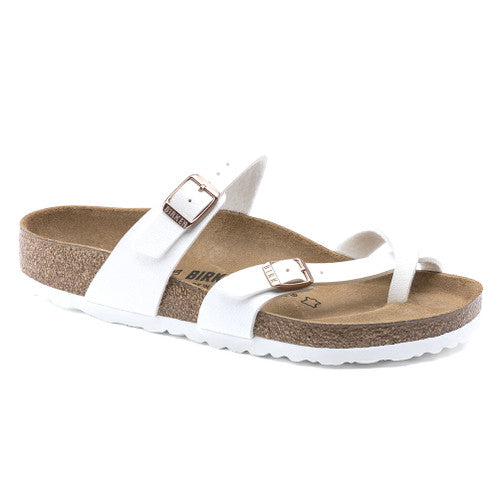 BIRKENSTOCK MAYARI WHT W/COPPER BIRKO FLOR REGULAR