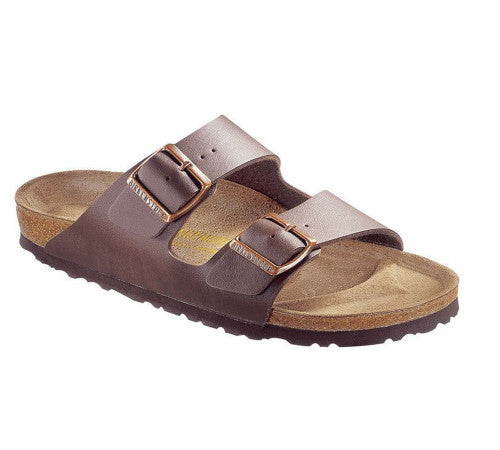 BIRKENSTOCK ARIZONA DARK BROWN BIRKO FLOR NARROW