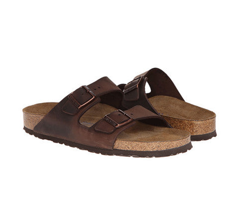 BIRKENSTOCK ARIZONA SOFT FOOTBED HABANA OIL LEATHER REGULAR