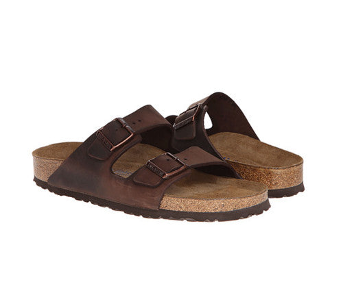 BIRKENSTOCK ARIZONA SOFT FOOTBED HABANA OIL LEATHER NARROW