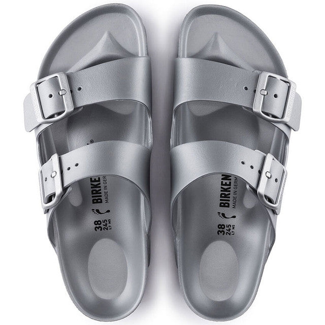 BIRKENSTOCK ARIZONA METALLIC SILVER EVA REGULAR