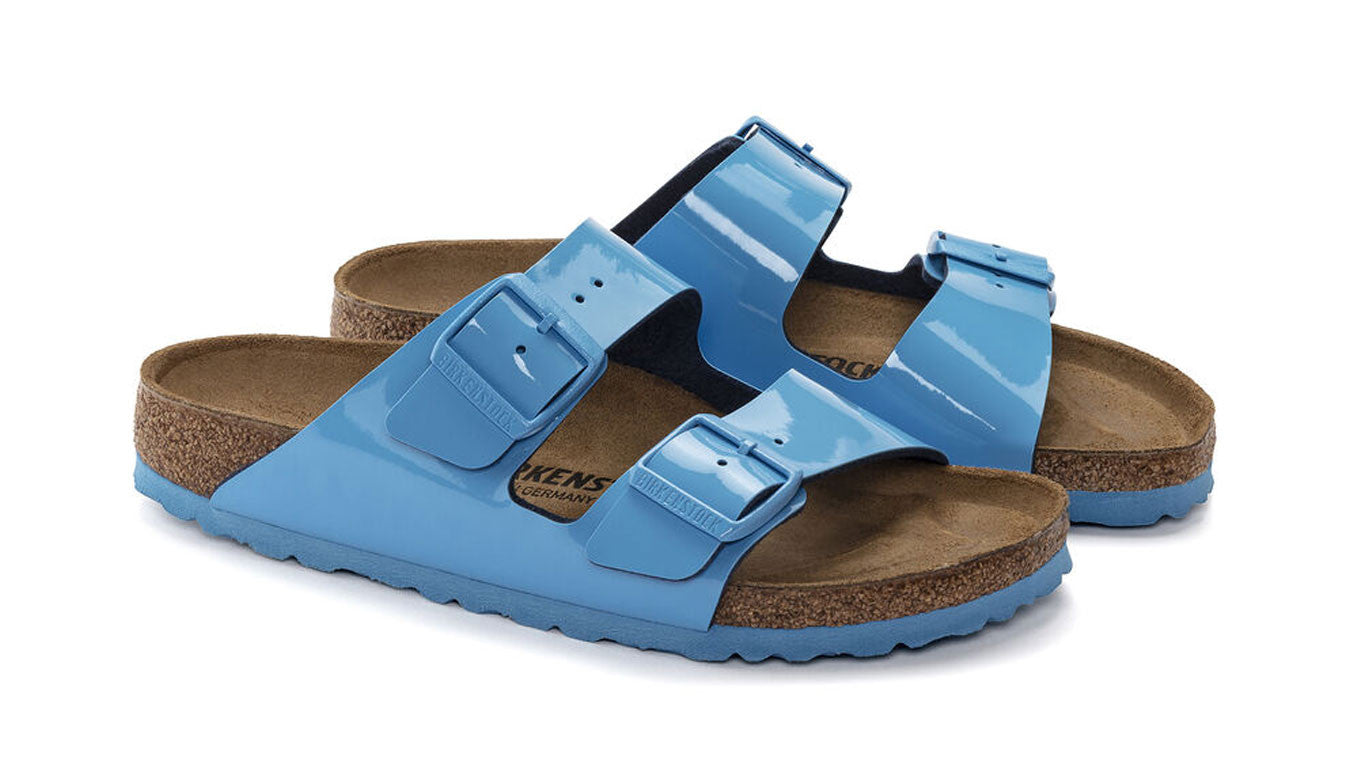 BIRKENSTOCK BEND EMBOSED SKY BLUE SUEDE NARROW