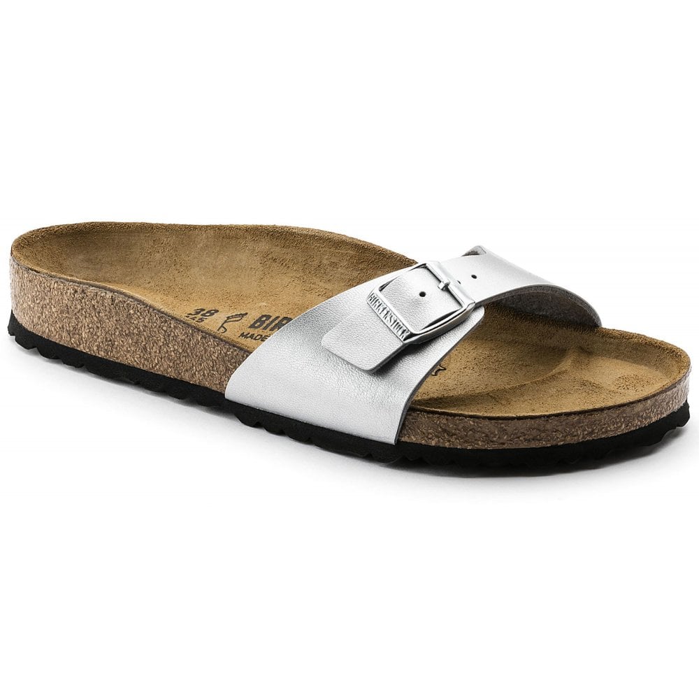 BIRKENSTOCK MADRID SILVER METALC BIRKO FLOR