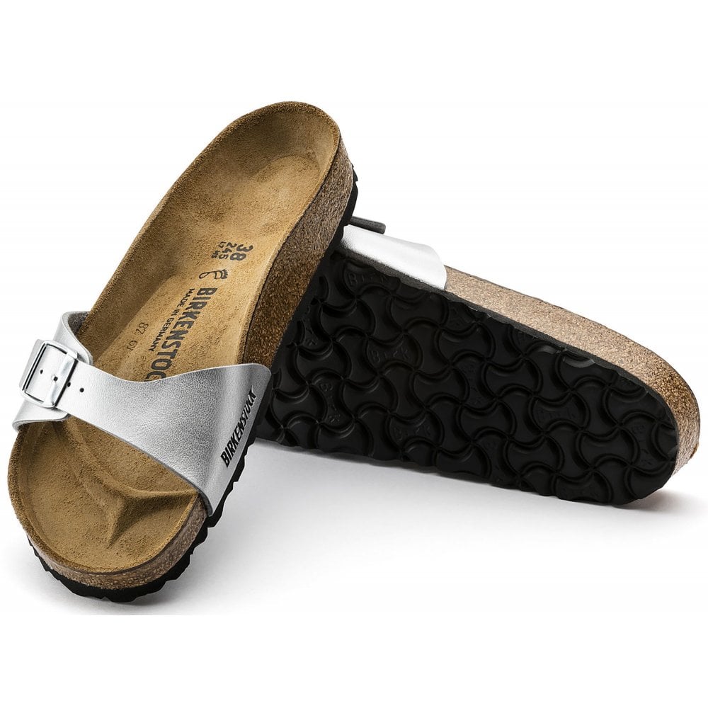 BIRKENSTOCK MADRID SILVER METALC BIRKO FLOR