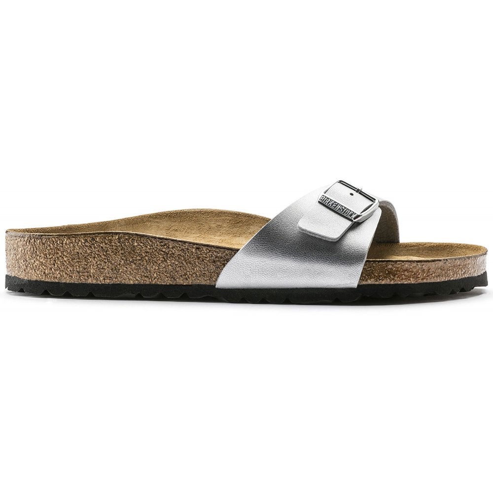 BIRKENSTOCK MADRID SILVER METALC BIRKO FLOR