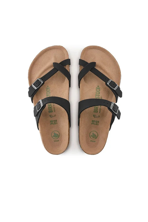 BIRKENSTOCK MAYARI VEGAN BLACK BIRKIBUC REGULAR