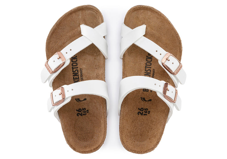 BIRKENSTOCK MAYARI KID WHITE BIRKO FLOR NARROW