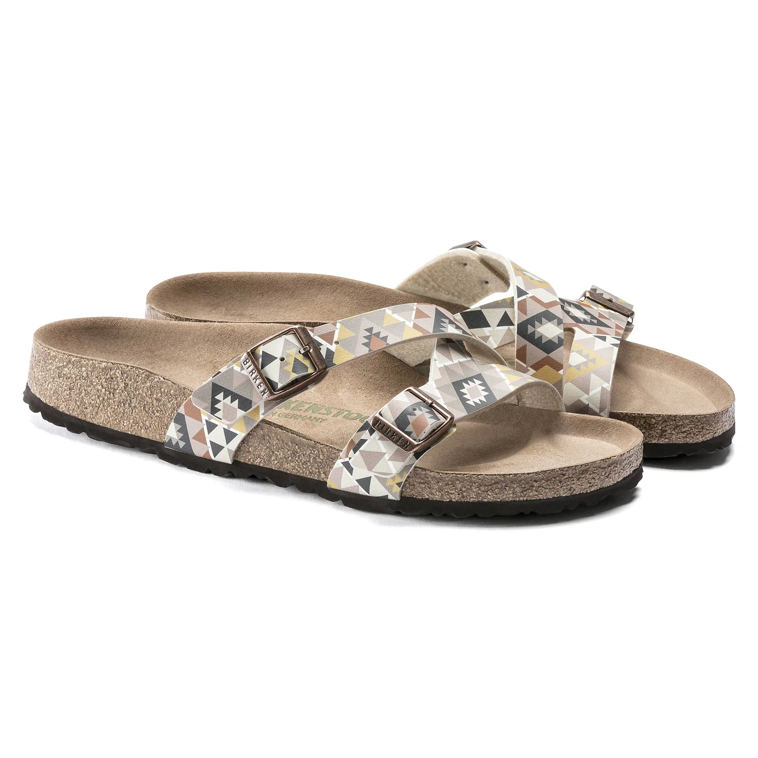 Birkenstock Yao Balance Geometric Strap Sandal - Iconic Comfort - EVA Sole - Anatomically Shaped Footbed - Adjustable Buckles - Multiple Colors and Size