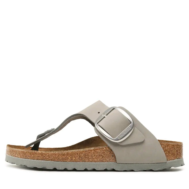 BIRKENSTOCK GIZEH BIG BUCKLE SANDCASTLE NUBUCK REGULAR