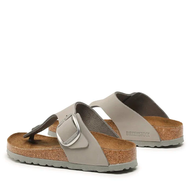 BIRKENSTOCK GIZEH BIG BUCKLE SANDCASTLE NUBUCK REGULAR