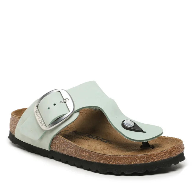 BIRKENSTOCK GIZEH VEGAN IRID MATCHA MICROFIBER REGULAR